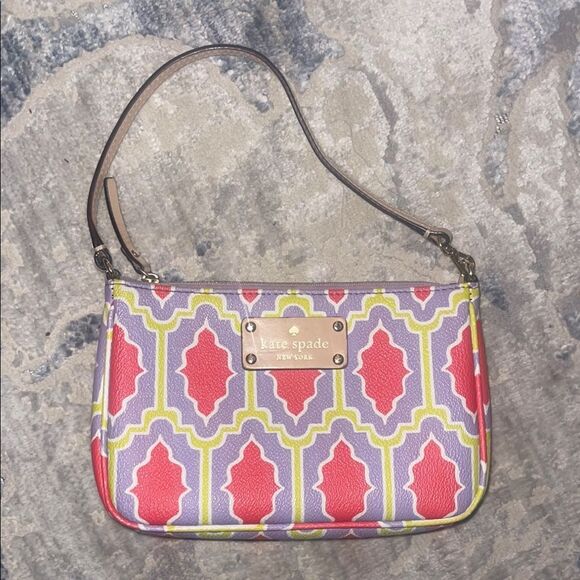 Kate Spade Red and Yellow Shoulder Bag - Picture 1 of 4